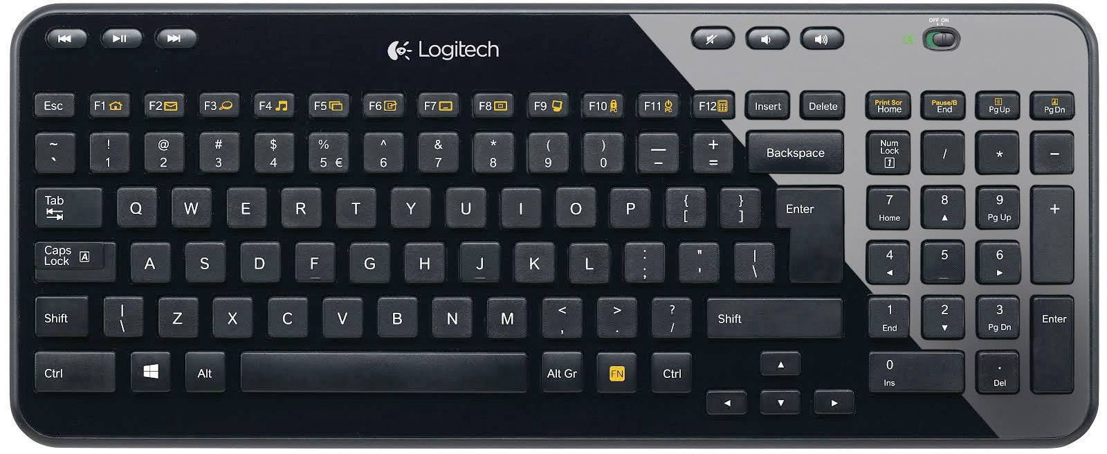 Logitech K360 Wireless Keyboard German Layout