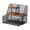 black S, variant on QSTDGVPW Tea Bag Organizer with Compartment Tea Bag Station for Kitchen Office Pantry black S