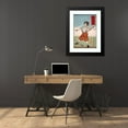 thumbnail image 4 of Tsukioka Yoshitoshi 18x24 Black Modern Framed Museum Art Print Titled - Maebara Ikkaku Holding a Sword (1878), 4 of 5