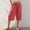 Red-a, variant on Womens Capris High Waist Pants, Drawstring Lightweight Comfy Casual Pants, Loose Crop Trousers with Pockets