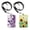 2 Tone Purple Butterfly & Sunflowers Flowers, variant on WIRESTER Set 2pcs Pu Leather ID Card Holder Name Tags, Vertical ID Badge Holder with Neck Lanyard for Office Employee, Coach, Doctor - Ocean Sea Turtles & Tropical Sea Coral