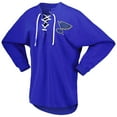 thumbnail image 2 of Women's Fanatics Blue St. Louis Blues Spirit Lace-Up V-Neck Long Sleeve Jersey T-Shirt, 2 of 4