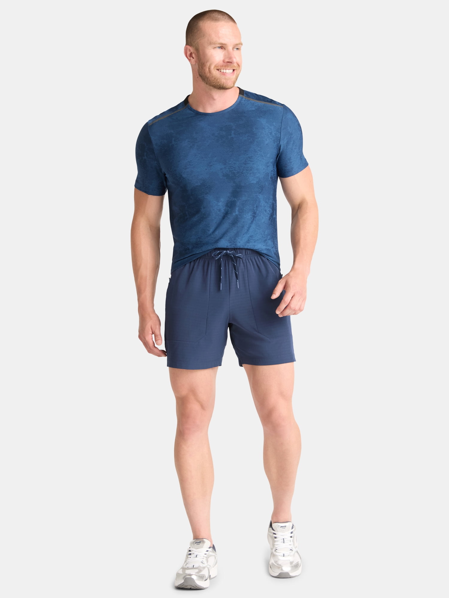 Athletic Works Men's and Big Men's Ripstop Shorts, 7" Inseam, Sizes S-3XL