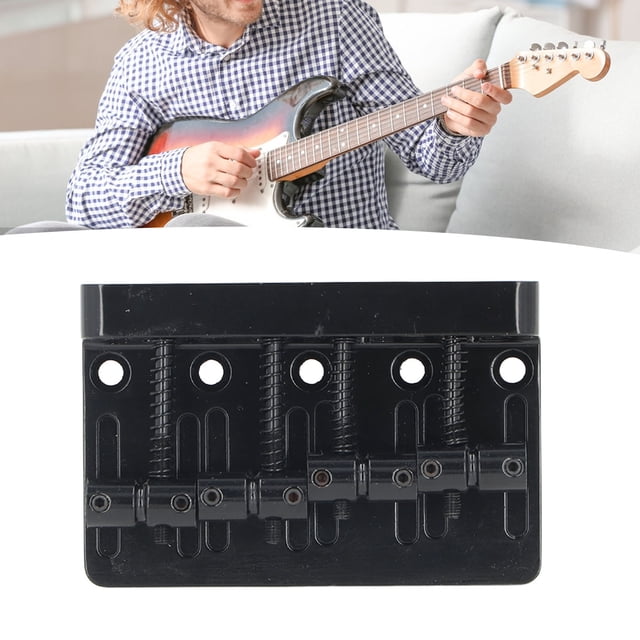 4 String Retro Style Electric Bass Bridge Thickened Base Plate Suitable for P Bass, J Bass Style Bass, Iron Zinc Alloy Material