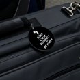 thumbnail image 5 of Keep Calm Disinfect and Be Happy Round Luggage ID Tag Card Suitcase Carry-On, 5 of 7