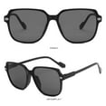 thumbnail image 2 of Weikingp Sunglasses Womens Big Frame Protective Sunglasses Glasses Eyewear Shades Vintage Square Unisex Sunglasses Men Womens Sunglasses (Clearance) Black PC, 2 of 9