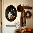 thumbnail image 7 of Vintage Halloween Ghost Wall Art, Oval Framed Spooky Decor, Rustic Farmhouse Style for Living Room & Entryway, Seasonal Home Decoration for Halloween Lovers, 7 of 7