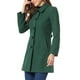 thumbnail image 4 of Abrigo de mujer Inspire Chic de un solo botón, de manga larga, largo hasta la túnica, abrigo de invierno con bolsillos, talla L, verde oscuro, 4 of 6