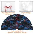 thumbnail image 3 of KLL 48" Christmas Tree Skirt Blue Sports Car Xmas Tree Skirts Mat for New Year Xmas Holiday Party Indoor Outdoor Home Decoration, 3 of 5