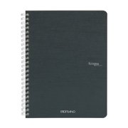 Fabriano Ecoqua Original Spiral-Bound Notebook, 5.8" x 8.3", A5, Blank, 70 Sheets, Dark Green