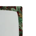 thumbnail image 3 of Ambesonne Tropical Boho Fitted Sheet, Nature Themed Palms, Full Size, Maroon Fern Green, 3 of 5