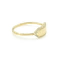 thumbnail image 3 of 14K Yellow Gold Diamond Name Plate Ring Size 7 0.11cttw, 3 of 9