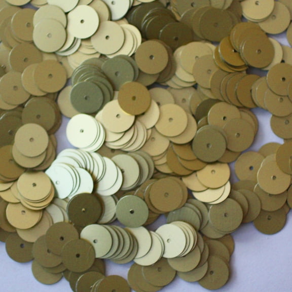 Gold Sequins 10mm Matte Silk Frost Made in USA