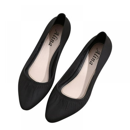 

Women’s Ballet Flat Shoes Dress Shoes Pointed Toe Slip On Walking Flats Shoes for Woman Low Wedge Comfort Soft