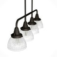 thumbnail image 5 of Hunter - Cypress Grove 4-light Onyx Bengal, Large Chandelier, Dimmable, Transitional Style, Linear Shaped, for Bedrooms, Dining, Living Rooms - 19185, 5 of 10
