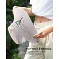 thumbnail image 3 of Minzimin Womens Sun Hat with Ponytail Hole Beach Hiking Summer Wide Brim UPF 80+ Outdoor Protection Foldable Bucket Hat, 3 of 6