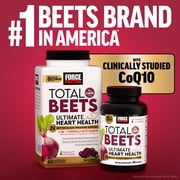 Force Factor Total Beets Pre Workout Powder, Nitric Oxide Booster with Beetroot Powder for Energy, Blood Flow & Pumps, Fruit Punch, 30 Servings