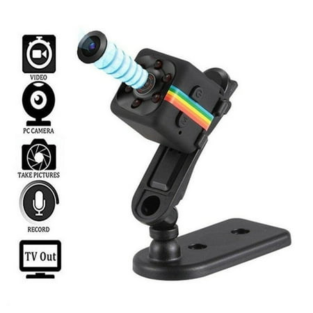 Joy Cam SQ11 Mini Camera HD 1080P Night Vision Camcorder Car DVR Infrared Video Recorder Sport Digital Camera Support TF Card DV Camera ()