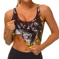 thumbnail image 3 of Fuzoiu Wolf With Wildflowers Print Women's Sports Vest,U-Back Sports Tank,Gym Vests,Athletic Sleeveless Shirts,Exercise Undershirts,Yoga, Gym, and Dance Wear-XX-Large, 3 of 8