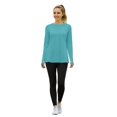 thumbnail image 2 of T Shirts for Women Sun Tight Long Sleeve Cool and Breathable Sports Top, 2 of 8