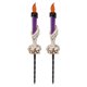 thumbnail image 1 of 2 Estacas para Velas de Halloween Luz Cálida de 120 MAh Esqueleto de Plástico Soporte para Velas de Mano para Jardín Patio ANGGREK  Otros, 1 of 8