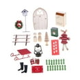 thumbnail image 3 of Casa de muñecas a escala 1:12, accesorios navideños, decoración navideña en miniatura, juego de casa de muñecas de hadas navideñas, 3 of 9