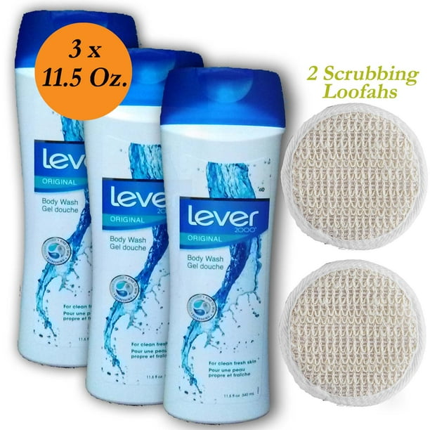 Lever 2000 Body Wash Original Soap. 3 bottles of 11.5 Oz. Each [Total