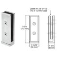 thumbnail image 2 of CRL AFWC2 Brushed Stainless Two-Piece Side Mount Frameless Windscreen Clamp, 2 of 4