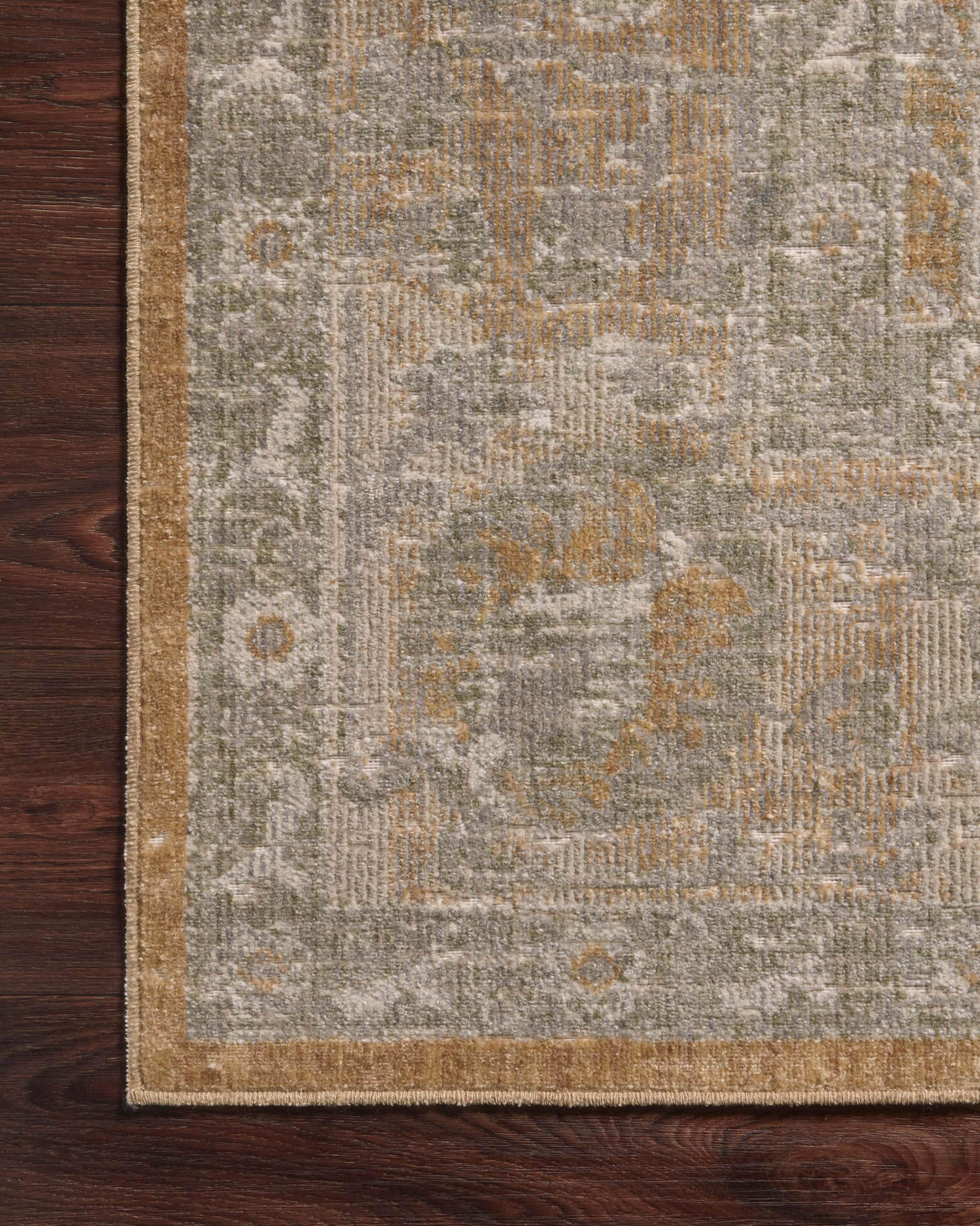 Chris Loves Julia x Loloi Rosemarie Gold/Sand 6'-3" x 9' Area Rug