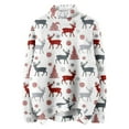 thumbnail image 4 of Gyexs Christmas Sweaters for Women 2025 Oversized Turtleneck Sweatshirts Santa Reindeer Christmas Tree Graphic Shirts Tops Y2K Clothes #03 White & Size XXL, 4 of 4