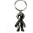 thumbnail image 1 of Black Robot Keychains Men Creative Spacemen Car Key Chain Ring for Office Backpack Purse Charm, 1 of 6