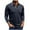 Dark Blue, variant on Maplenight Golf Shirts for Men Lapel Long Sleeve Button Pullover Tops Fall Winter Loose Casual Comfy Work Business Mens Golf Shirts with Pocket