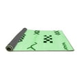 thumbnail image 2 of Ahgly Company Indoor Square Solid Emerald Green Modern Area Rugs, 3' Square, 2 of 4