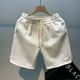 thumbnail image 1 of Pantalones cortos de algodón para hombre, Shorts informales con múltiples bolsillos, holgados en la cintura, para playa, 2023, 1 of 3