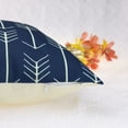 thumbnail image 4 of REGALWOVEN Pack of 2 Throw Pillow Covers Modern Square Cushion Covers for Sofa Couch Living Room Blue-1 18" x 18", 4 of 6