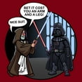 thumbnail image 2 of Men's Star Wars: A New Hope Obi-Wan Nice Suit Vader  Graphic T-Shirt, 2 of 5