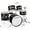 Black, variant on Gammon Percussion 5pc Junior Drum Set - Beginner Kit with Stool & Stands - Blue