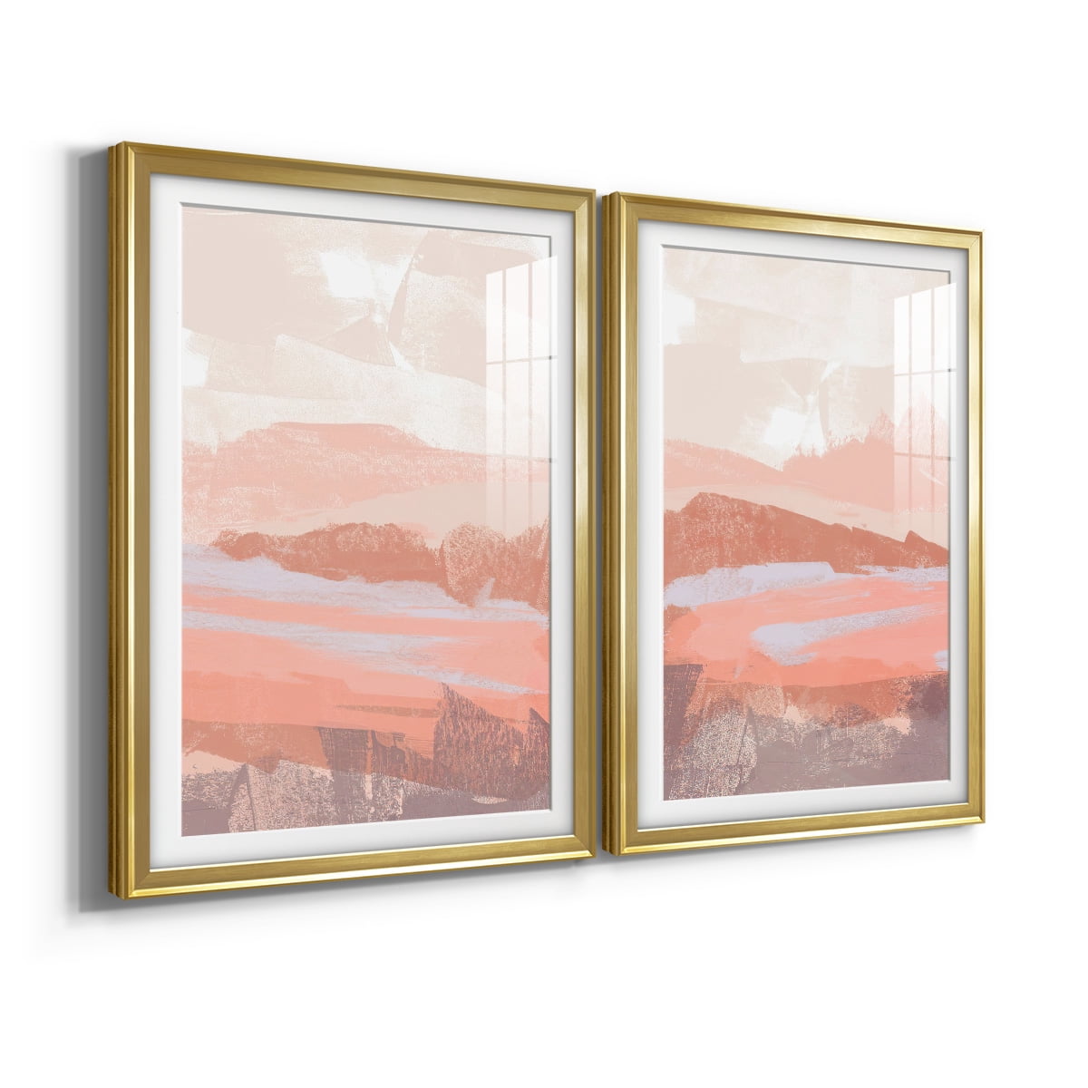 Wexford Home Dusty Desert I Premium Framed Print, 22.5" x 30.5" - Ready to Hang, Gold (Set of 2)