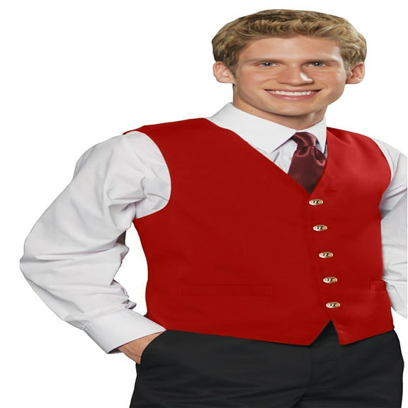 Edwards Garment Men's Textured Weave Fully Lined Economy Vest, Style 4490