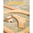 thumbnail image 4 of SainSmart Jr. Wooden Train Track 52 PCS, Track Expansion Compatible with All Major Brands Toddler Railway Toy Train Set Boys Train Set 3+, 4 of 5