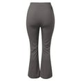 thumbnail image 5 of Women's Casual Solid Color Split Hem High Waist Wide Leg Pants Polyester Spandex for Summer Beach Daily Wear, 5 of 5