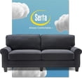 thumbnail image 3 of Home Square 2-Piece Set with 78" Sofa and Tufted Slipper Chair in Charcoal, 3 of 21