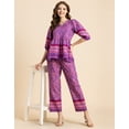 thumbnail image 2 of Moomaya Printed 2 Pcs Coord Set For Women, Cotton Top With Pants For Summers, 2 of 9