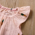 thumbnail image 4 of KkSLirnhs Size One Size Baby Girls Romper Summer Sleeveless One piece Jumpsuit Cotton Linen Outfits Pink 12-18 Month, 4 of 9