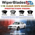 thumbnail image 2 of 2002 Kia Optima Beam Wiper Blades Wipers w/1yr Warranty (Set of 2) (WiperBladesUSA), 2 of 5