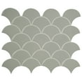 thumbnail image 4 of MSI Retro Gray Scallop 13.19 in. x 11.22 in. x 6mm Glossy Porcelain Mesh-Mounted Mosaic Tile (13.65 sq. ft. / case), 4 of 4