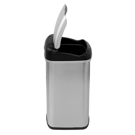 13.2 Gal Deodorizer Touchless Stainless Steel Trash Can Automatic Motion Sensor
