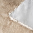 thumbnail image 4 of Safavieh Faux Sheep Skin Clyde Solid Area Rug, Beige/Brown, 3' x 5', 4 of 8