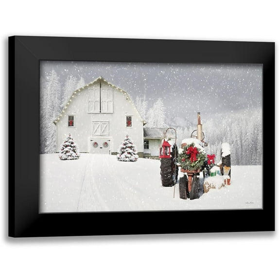 Deiter, Lori 14x11 Black Modern Framed Museum Art Print Titled - Snowy Country Christmas Wishes
