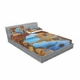 thumbnail image 3 of Ambesonne Scenery Fitted Sheet & Pillow Sham Set, Australian Sea and Sky, Twin, Cream Blue, 3 of 3